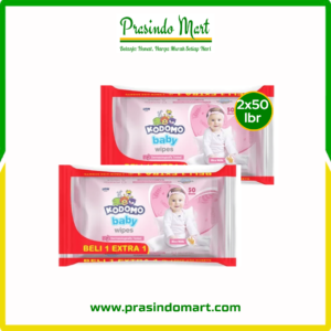 KODOMO BWIPE PINK 2X50