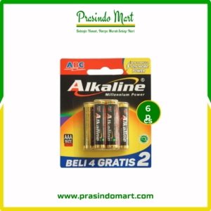 ABC ALKALINE BATERAI  AAA ISI 4+2
