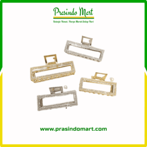 JEPITAN RAMBUT KOREA BESI SILVER KOTAK