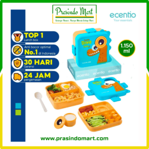 ECENTIO KIDS DINO 3GRID BLUE 1150ML